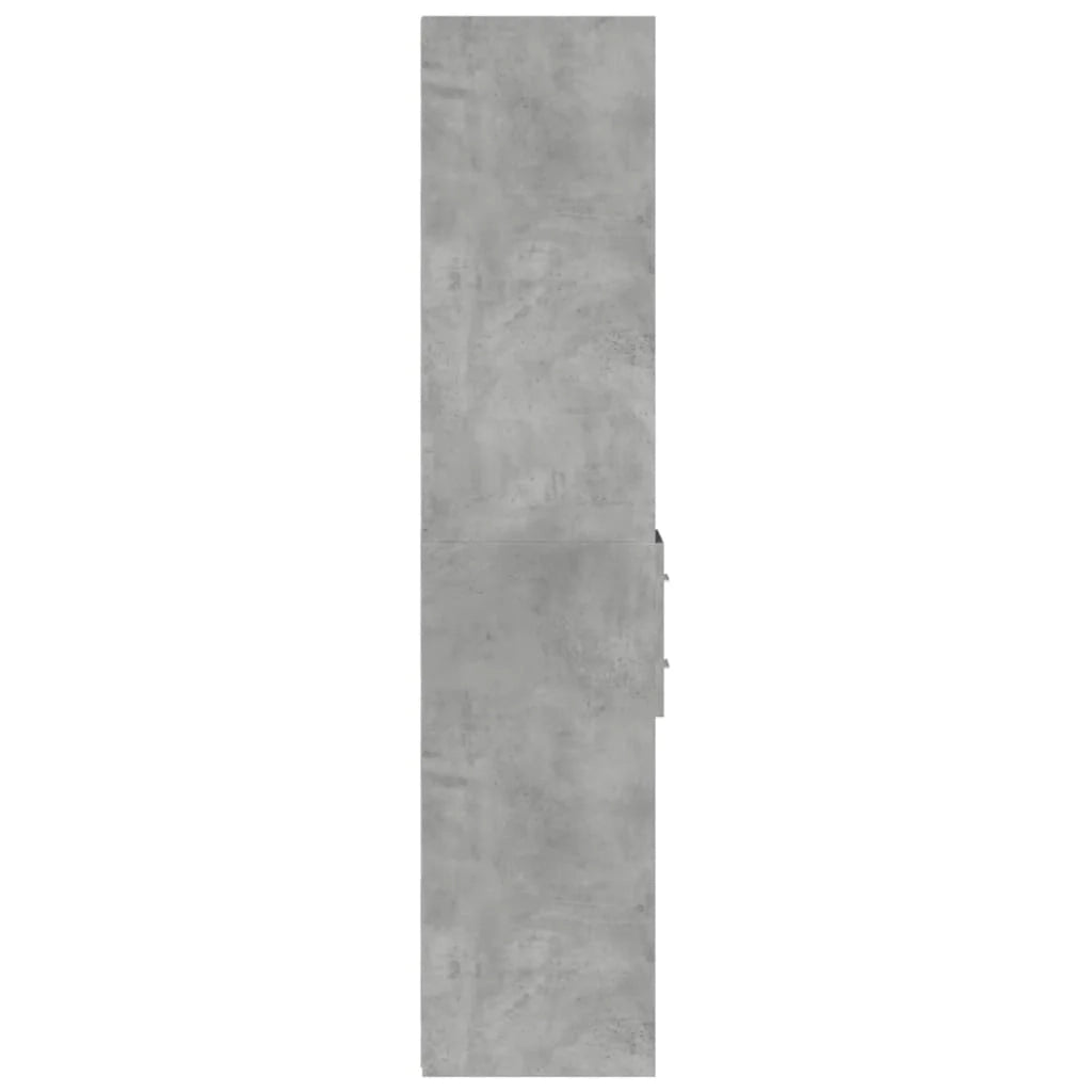 Buffet credenza cassettiera mobiletto mobile contenitore organizer cucina soggiorno salotto alto 30 x 42,5 x 185 cm legno ingegnerizzato grigio 02_0034237