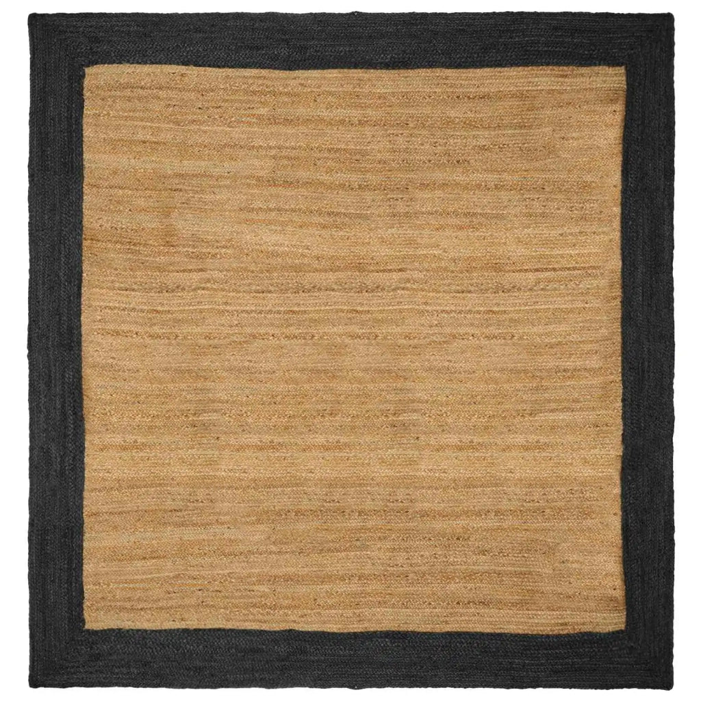 Tappeti per area Grigio Scuro 240 x 240 cm Juta