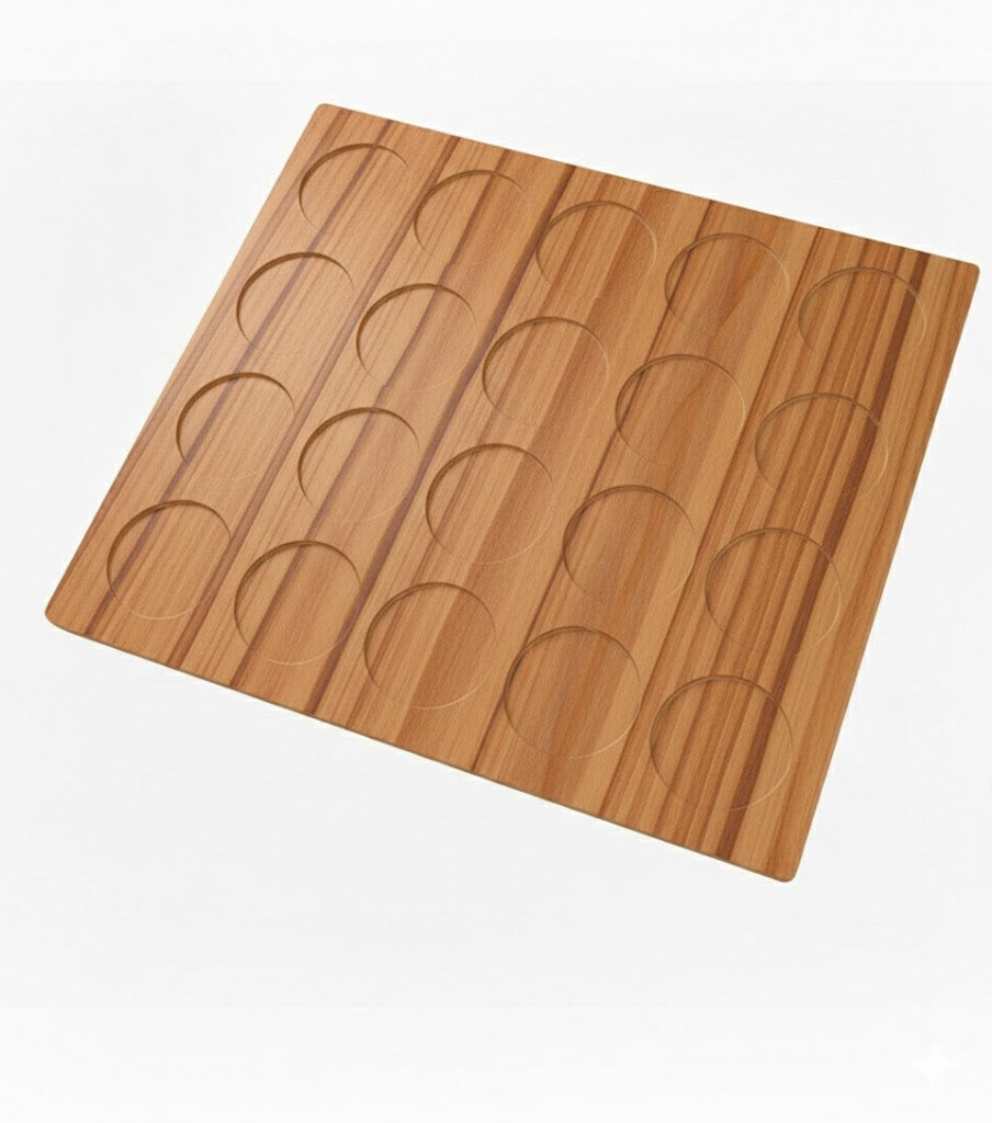 TAPPO COPRIFORO ADESIVO D 13 MM CILIEGIO SCURO VENATO 500 PEZZI