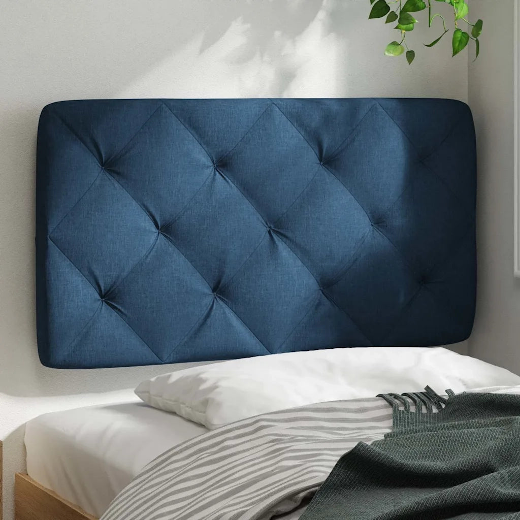 vidaXL Cuscino Testiera Blu 80 cm in Tessuto