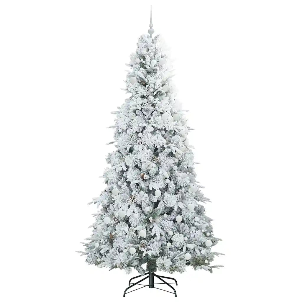 Albero di Natale Artificiale con Rami Pieghevoli Bianco 240 cm 3397513