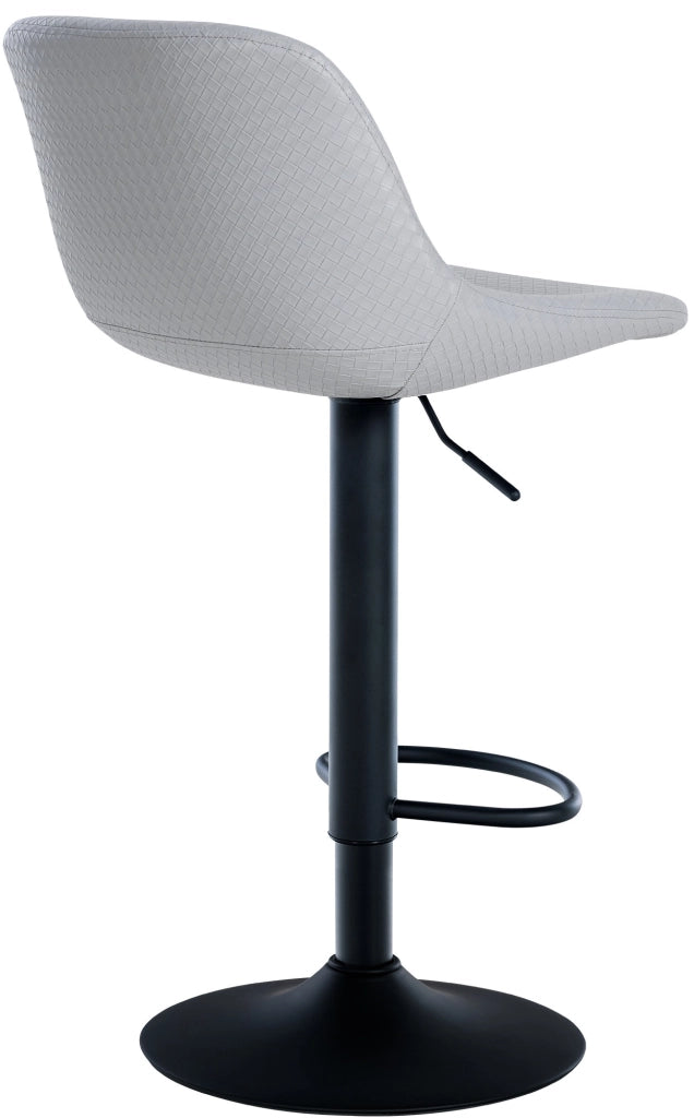 Sgabello da bar 2er Loft grigio,Finta pelle