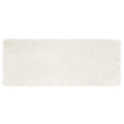Tappeto in finta TAFALLA | Tappeto del soggiorno Bianco 80 x 200 cm Poliestere