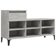 Scarpiera mobile contenitore per scarpe mobile per ingresso/corridoio/soggiorno 102 x 36 x 60 cm legno ingegnerizzato grigio 02_0021793