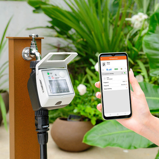 CENTRALINA PER IRRIGAZIONE DA RUBINETTO 'TEMPO MYACQUASOLAR' Art. 8497 - 2 programmi al giorno  - CLABER