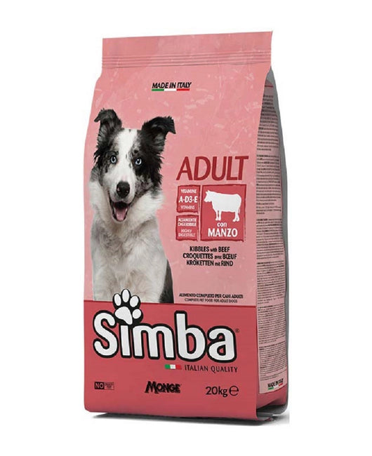 CROCCHETTE PER CANI 'SIMBA' manzo - kg 10  - MONGE