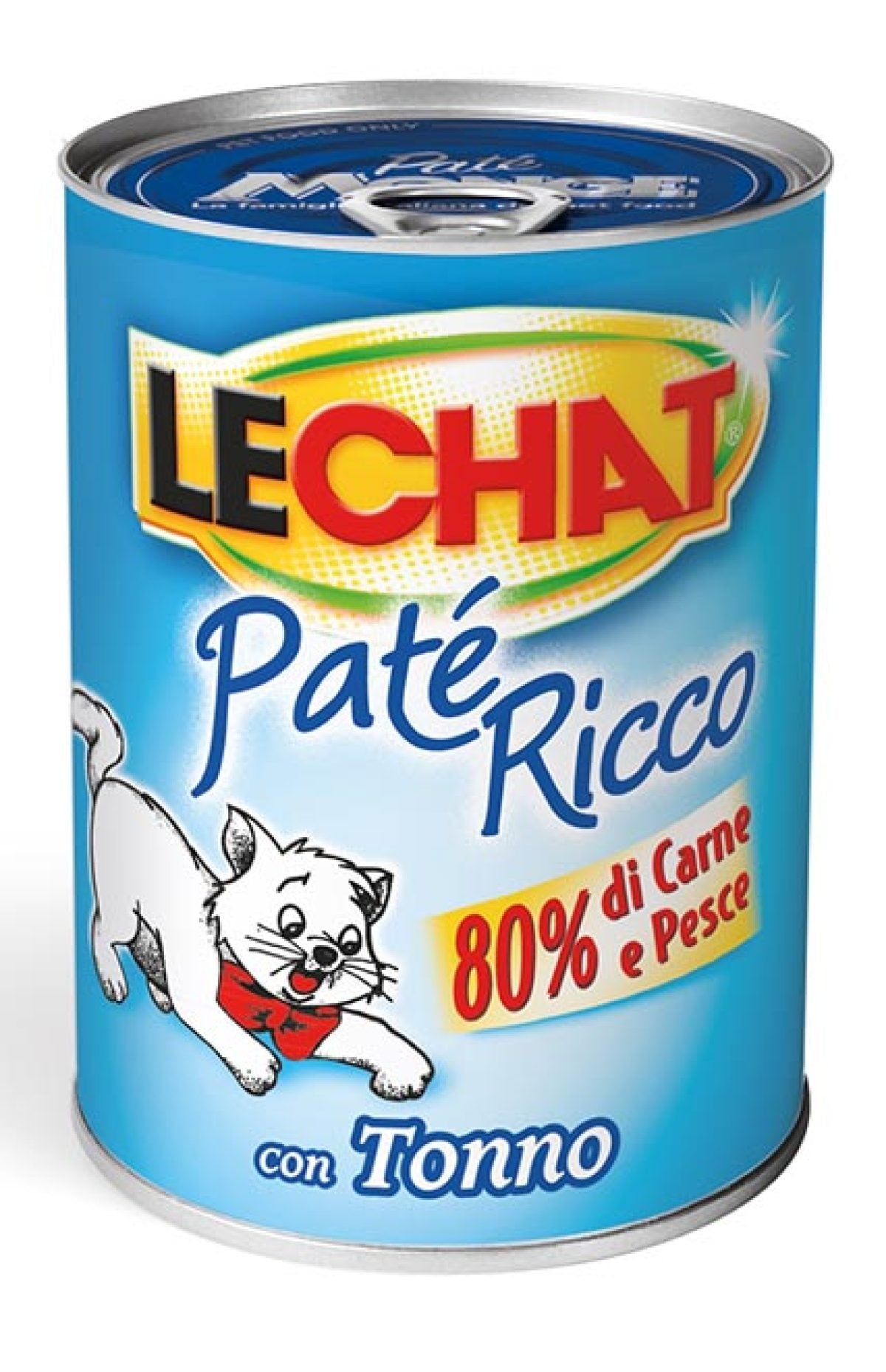 PATE' PER GATTI 'LECHAT RICCO' tonno naturale - gr 400- 24 pezzi  - MONGE