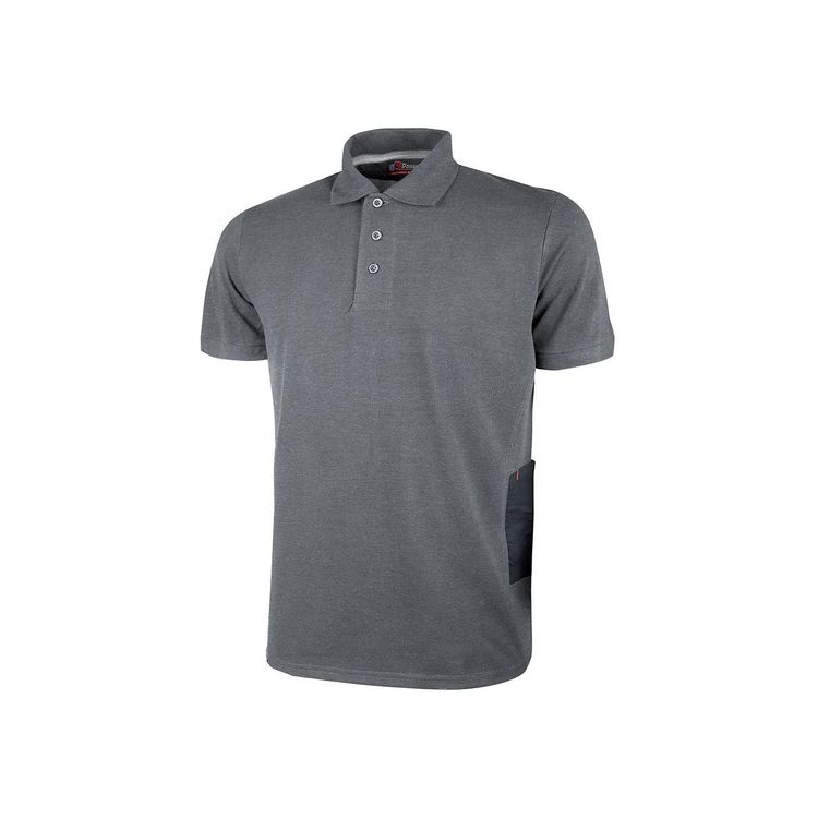POLO GAP MANICA CORTA SLIM FIT  tg.M  grey meteorite    UPOWER