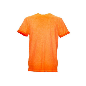 T-SHIRT FLUO MANICA CORTA- - tg.L - orange - 100% cotone - 3 pezzi U-POWER