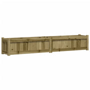 Fioriera rialzata per piante e fiori terrazza giardino 180 x 31 x 31 cm legno di pino impregnato marrone 02_0037469