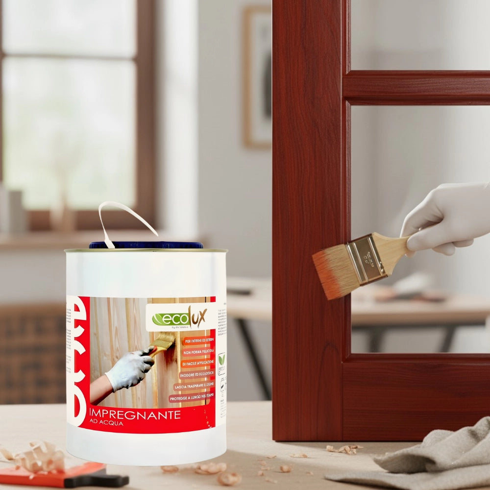 Ecolux impregnante fondo protettivo acrilico pigmentato ciliegio per legno *** formato 2.5 lt, confezione 1