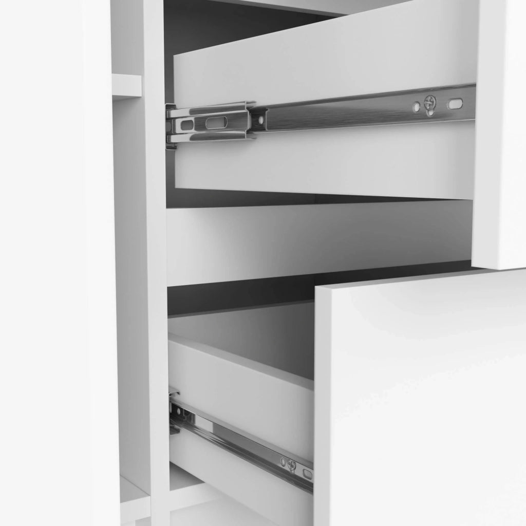 Cassettiera AKORD K100 Bianca 101 cm 2 ante 3 cassetti 101x35x76 cm