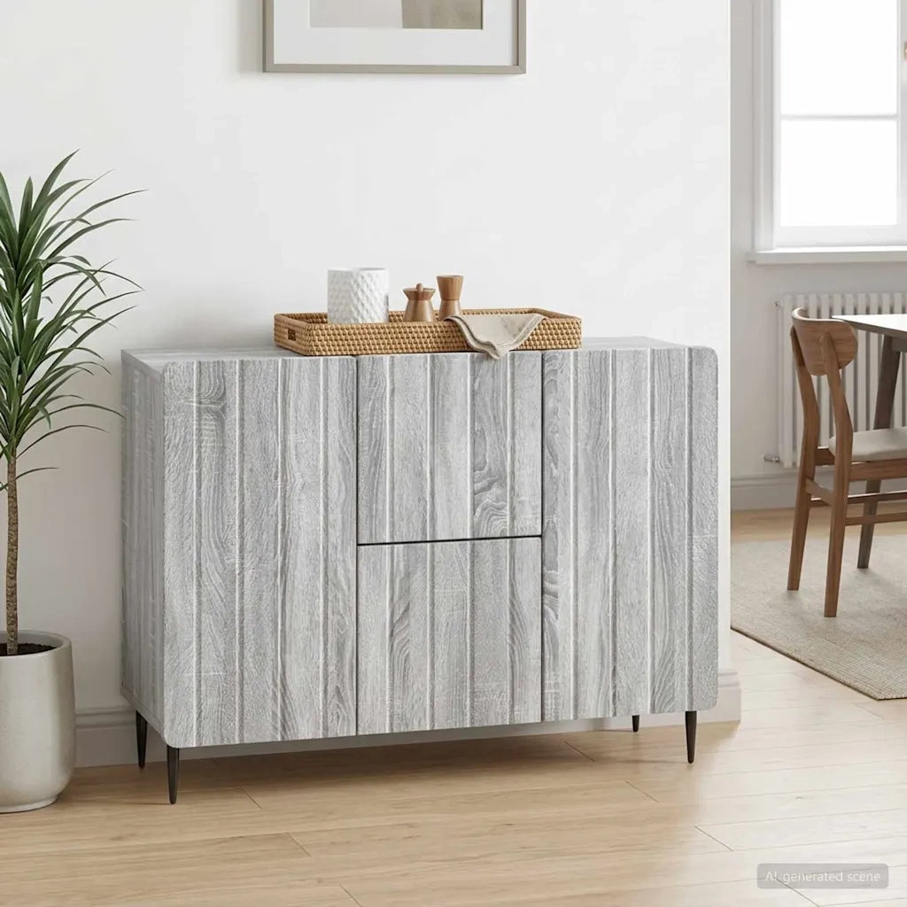 Credenza Grigio Sonoma 89 x 34,5 x 62 cm Legno ingegnerizzato 894431