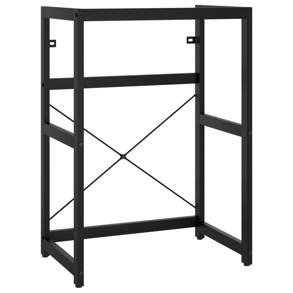 Telaio per lavabo da incasso 59 x 38 x 83 cm ferro nero 02_0006780