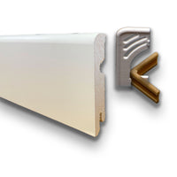 Kit N.5 Proteggiangoli esterni coordinati ai nostri Battiscopa in fibra di legno bianchi - BC 80x15 fibra di legno SKU-6087 BIANCO