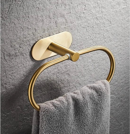 Maniglia per asciugamani fissata al muro in acciaio inox lucidato a specchio, 21 cm