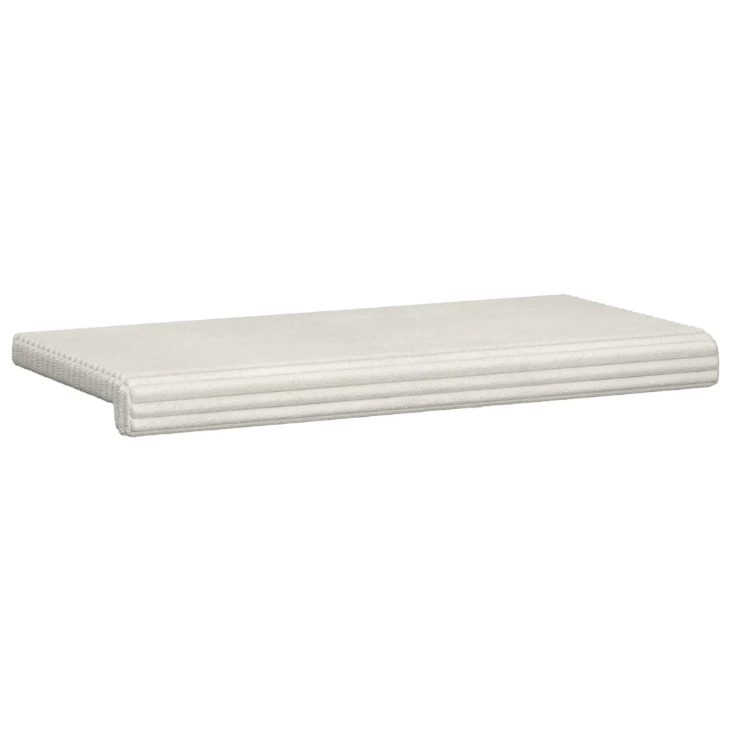 Cuscino per panchina Corduroy Morbido Crema Profondità 35 cm 42043298
