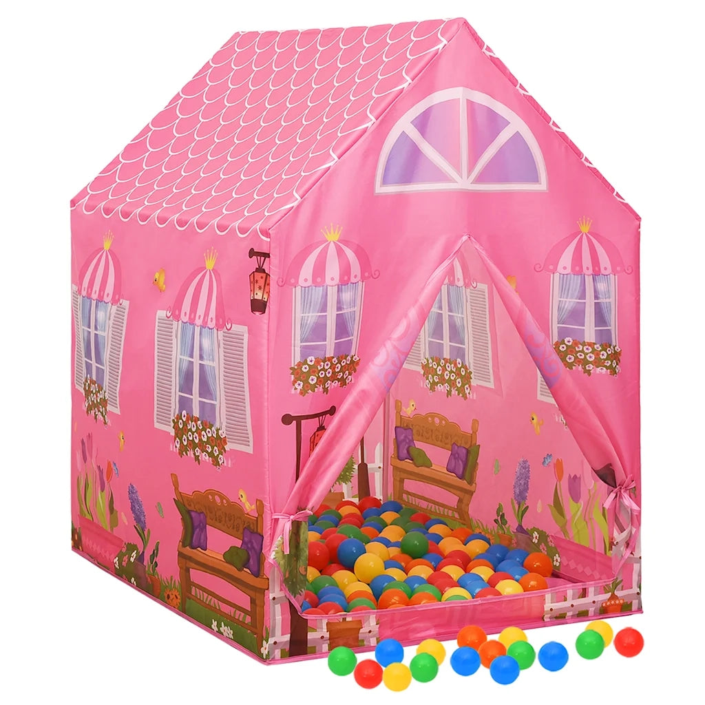 Tenda da Gioco per Bambini Rosa con 250 Palline 69x94x104 cm 3107748
