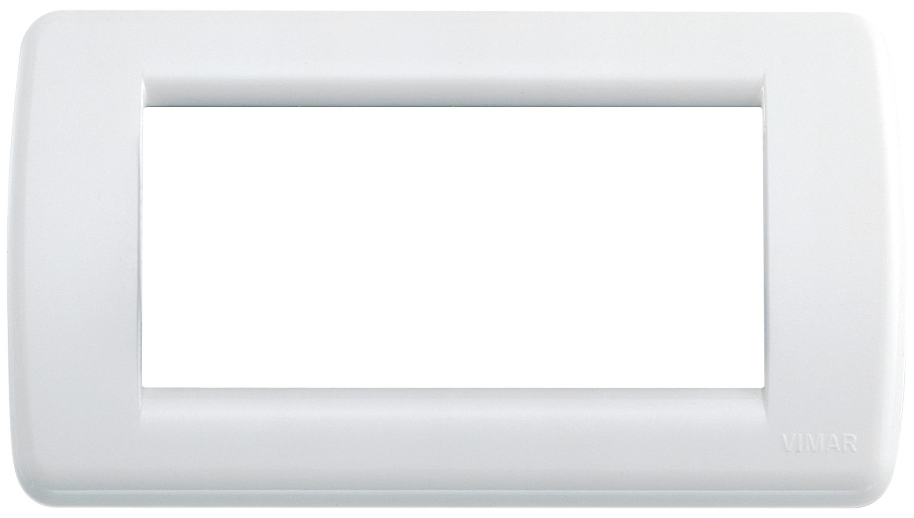 VIMAR Placca Rondò 4M bianco brillante - 16764.01