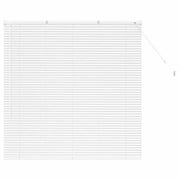 Tendaggi a Veneziana | Tenda a lamelle Bianco 130 x 130 cm Alluminio