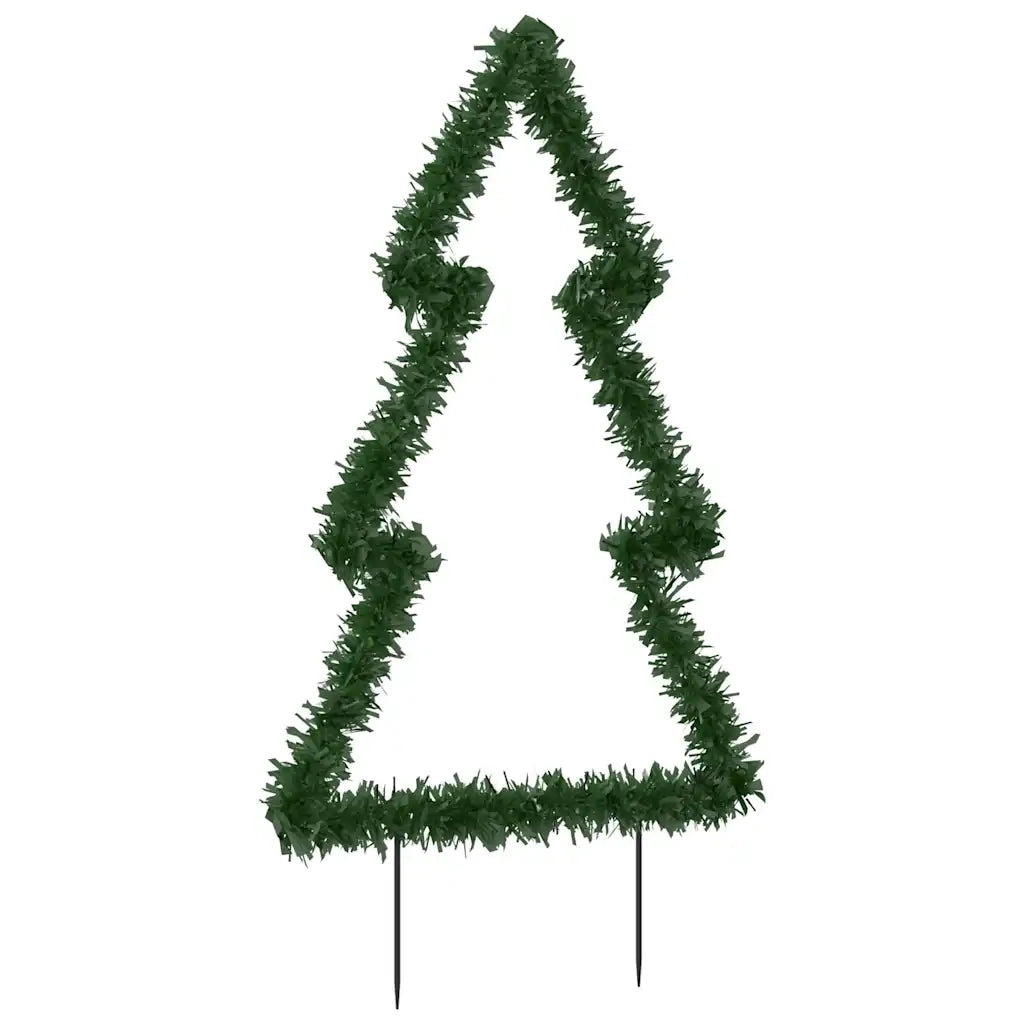 Decorazione Luminosa Natale Picchetti Terra Albero 115 LED-Luci decorative natalizie 90cm
