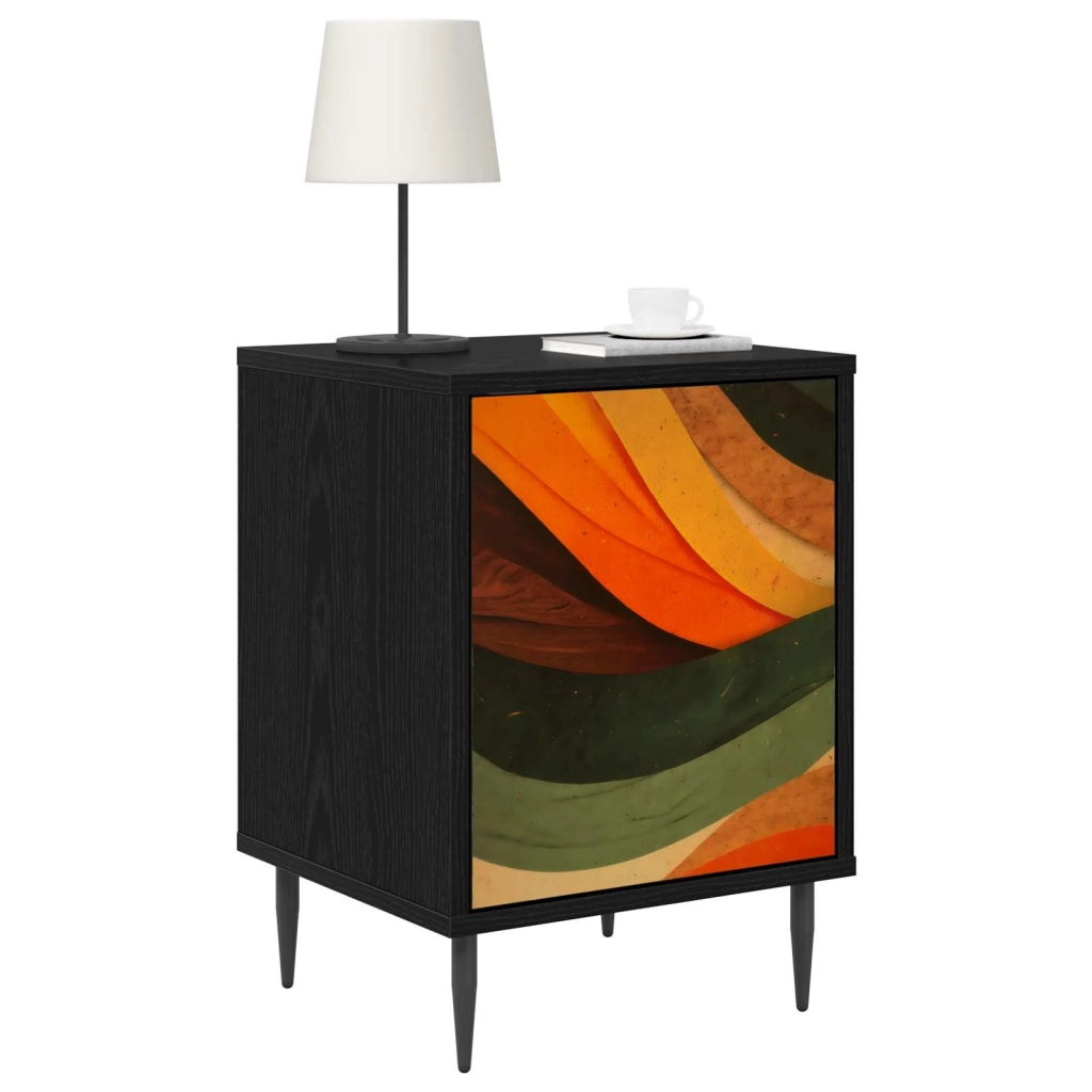 Armadio da Notte BONN 2 pz Rovere Nero 36 x 33 x 51 cm 8007254