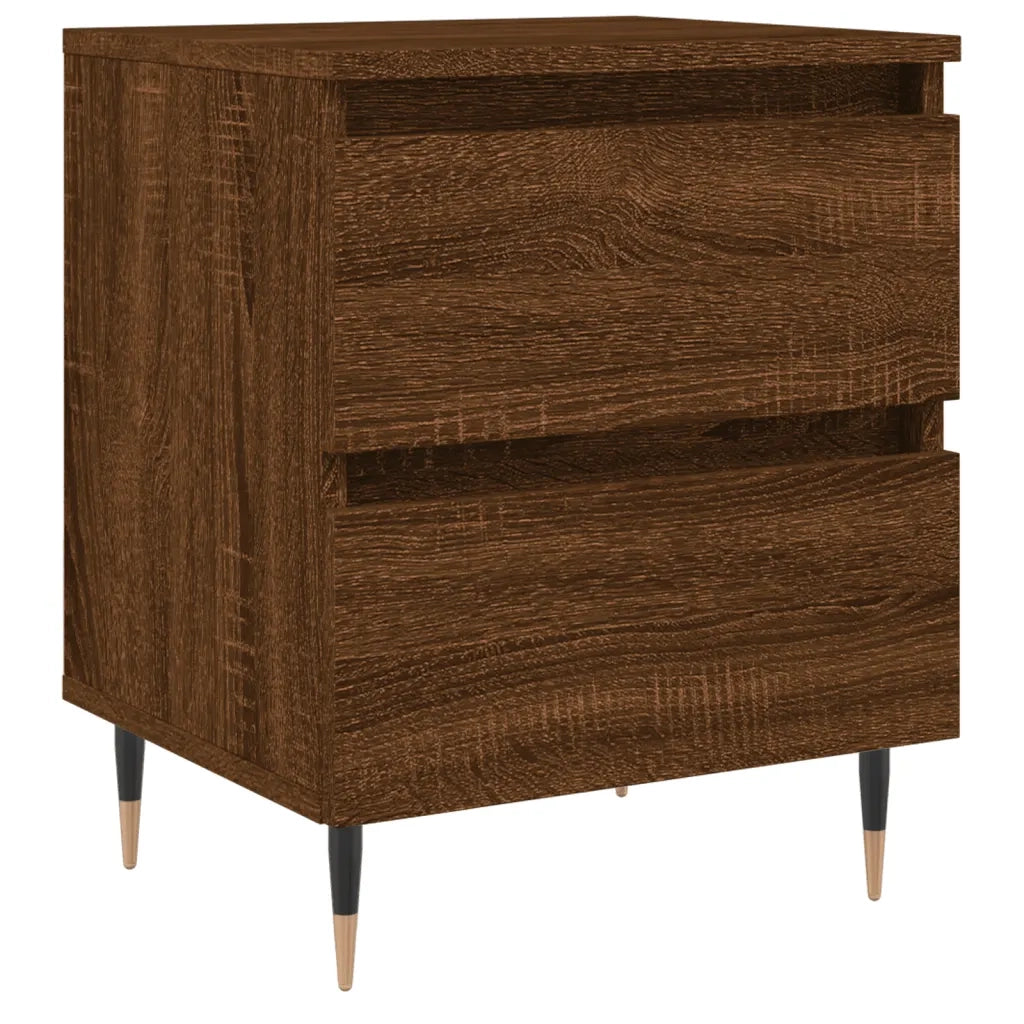 Comodino Rovere Marrone 40x35x50 cm in Legno Multistratocod mxl 129266