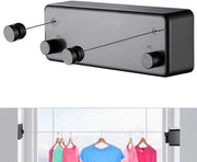 Linea da asciugatura retrattile per uso indoor ed outdoor | Linea da asciugatura a prova di usura con rack fissato al muro | Previene la sbandamento grazie al meccanismo di blocco