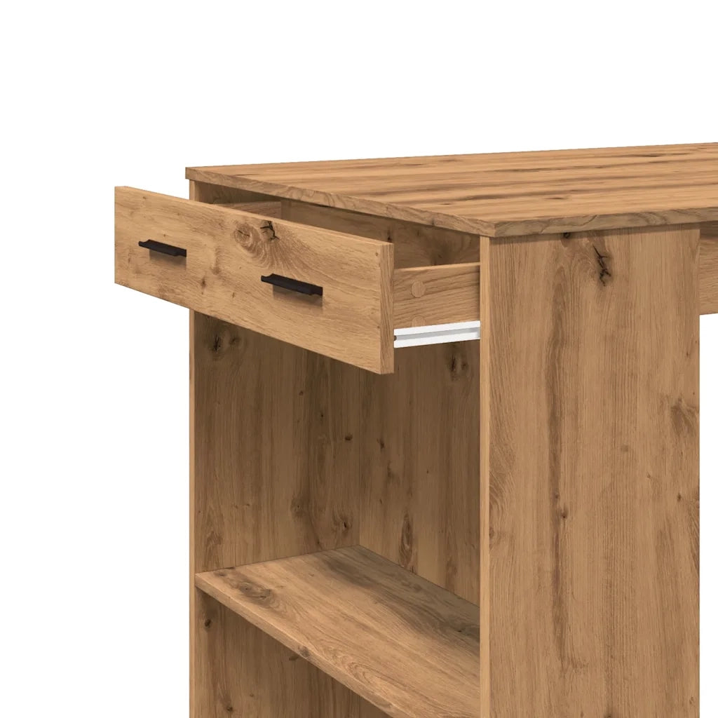 Tavolo Bar Rovere Artigianale 102x70x103,5 cm in Truciolato 3309329