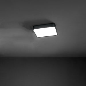 Plafoniera Contemporanea Banner Alluminio Nero Acrilico Led 50W 3000K