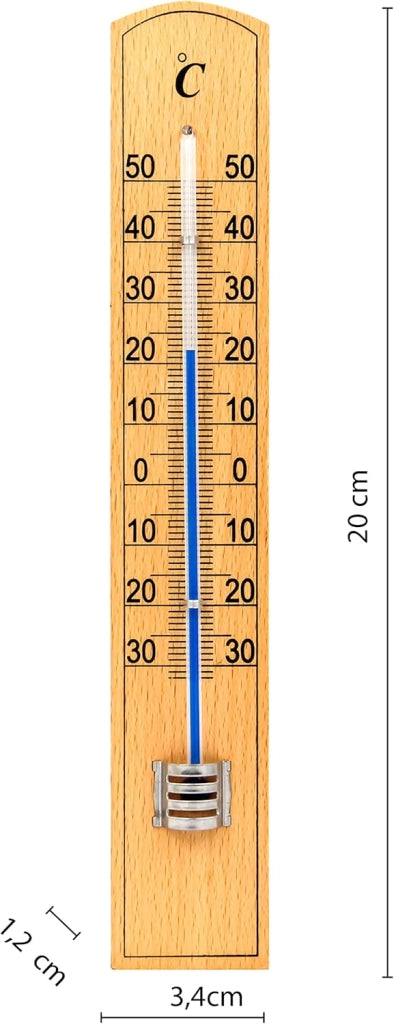 TERMOMETRO THERM30 VELAMP - LEGNO -30/+50°C  CM 3,4X20,0- 4 pezzi