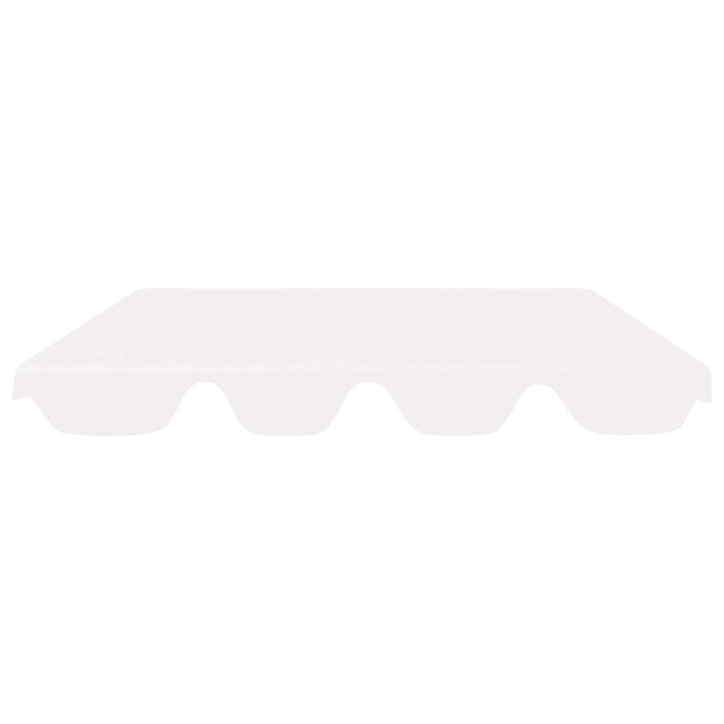 Baldacchino per Dondolo da Giardino Bianco 150/130x70/105 cm cod mxl 59212