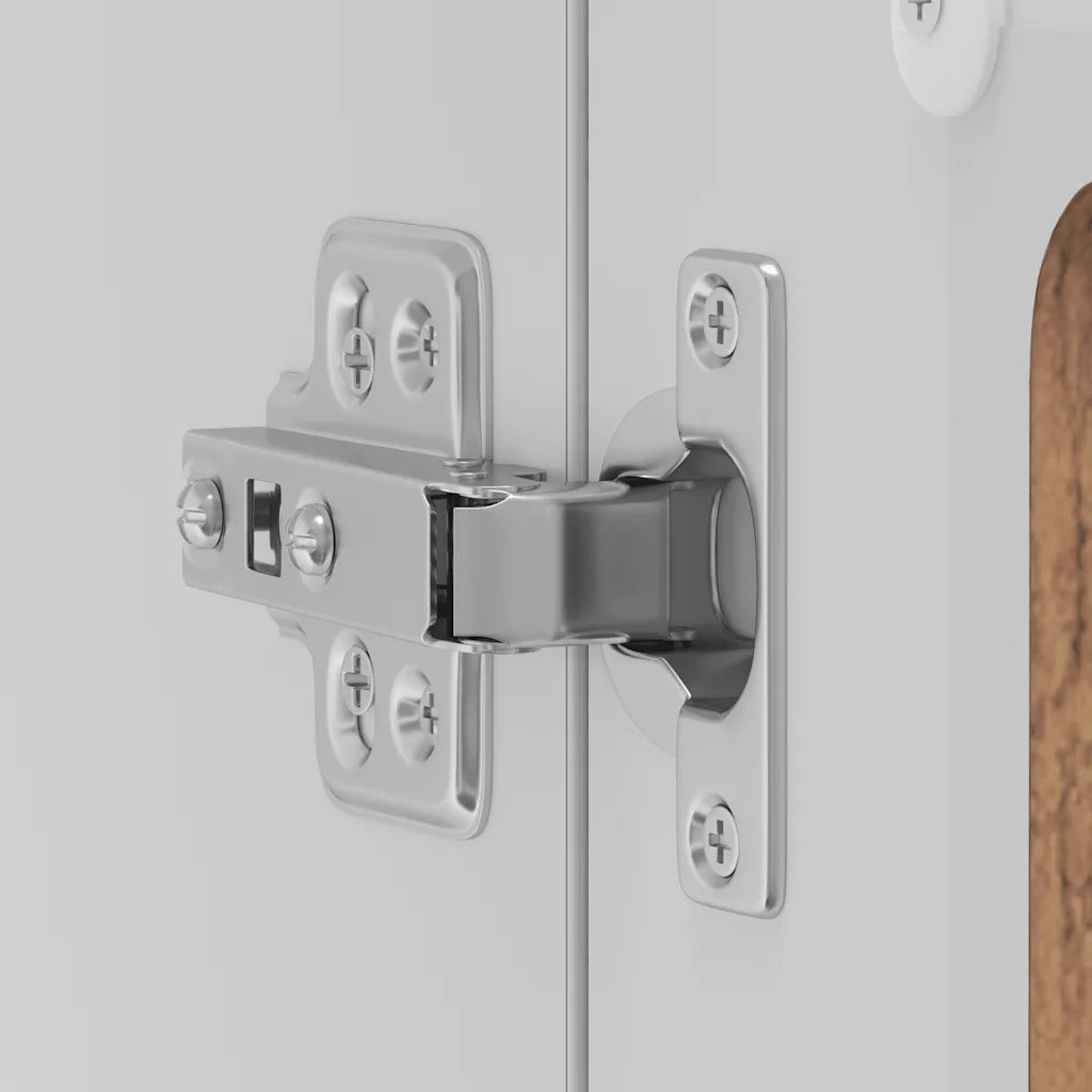 Pensile da Cucina con Porta in Vetro Lucca Legno Vecchio 853855