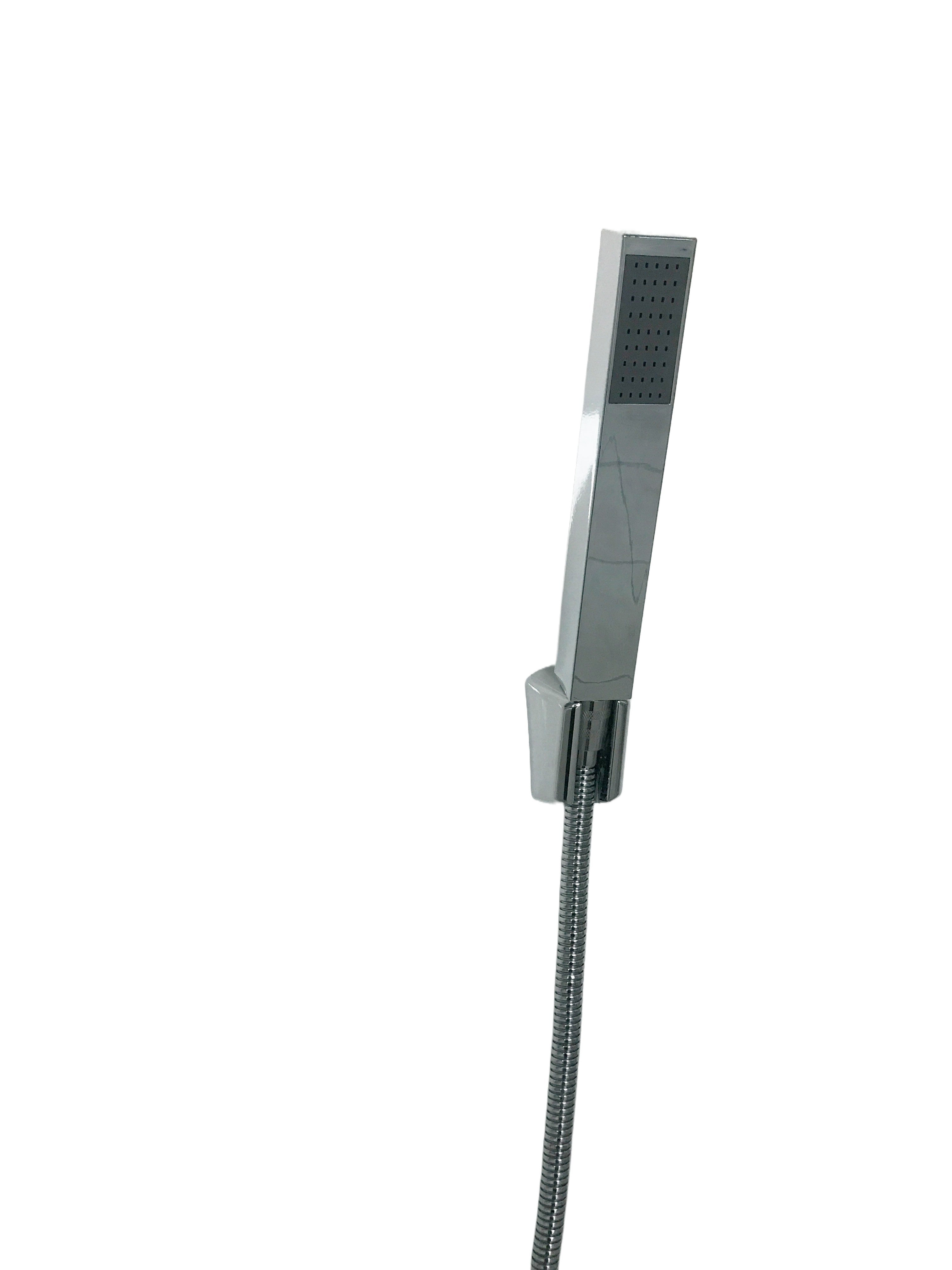 Set doccia con deviatore a pressione, braccio cm 40