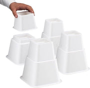 Set di sollevamento mobili 3 altezze regolabili - Set di 8 - Bianco