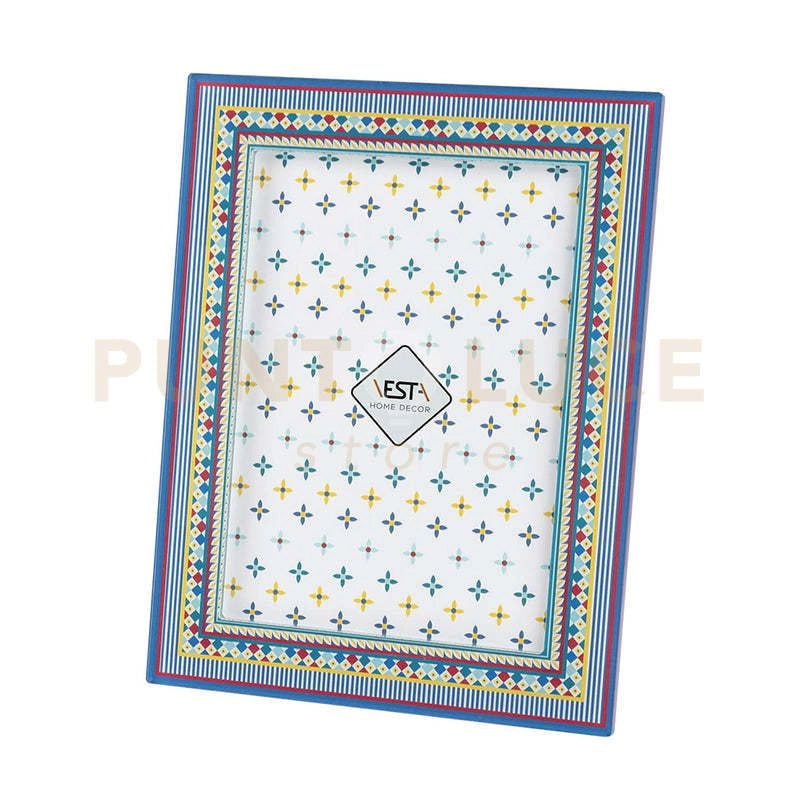 PORTAFOTO MEDIO DECOR DISEGNO FOULARD 13x18 cm
