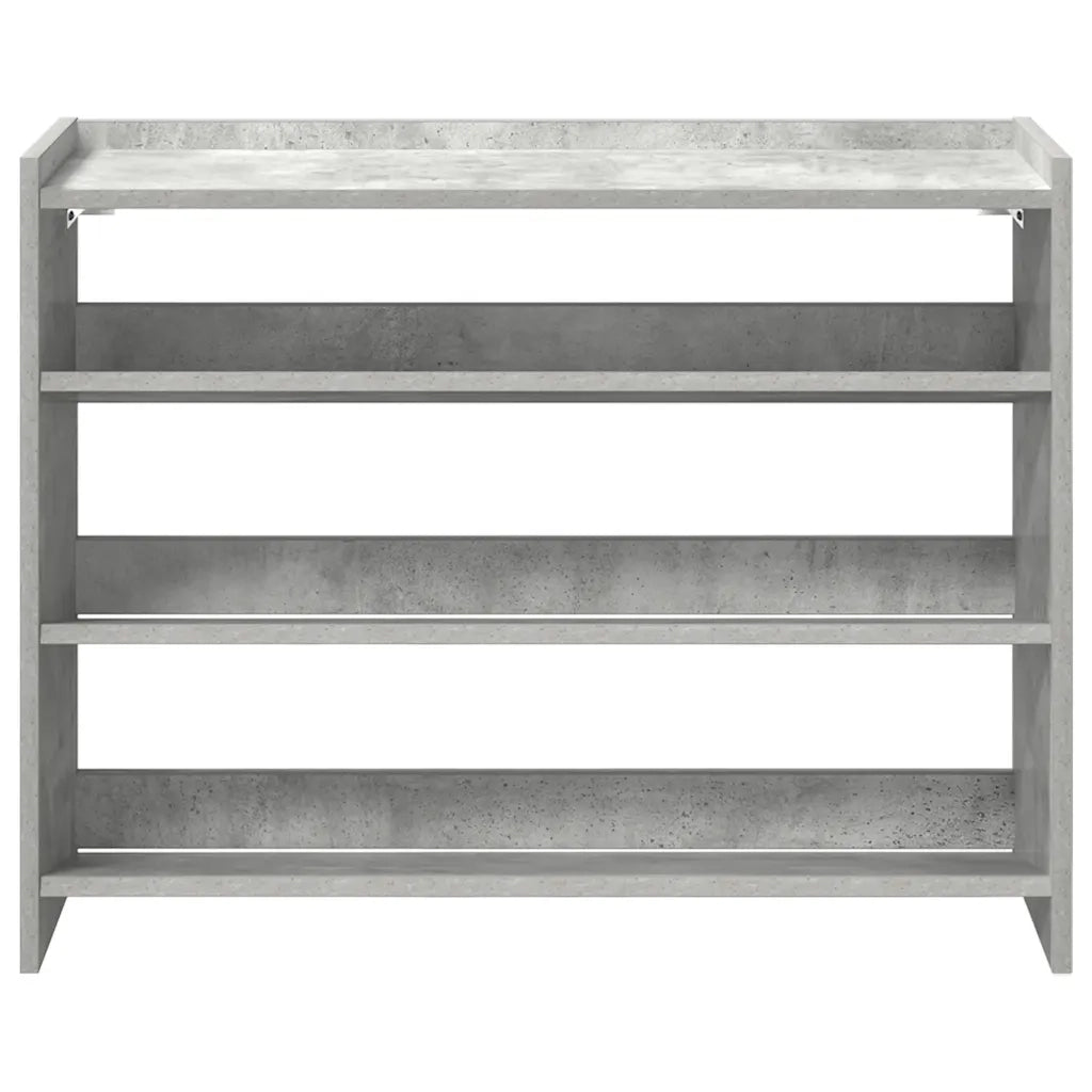 Scarpiera Grigio Cemento 80x25x62 cm in Legno Multistrato 859917