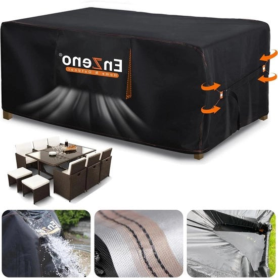 Copertura esterna impermeabile per giardino (nero 180X90X74cm)