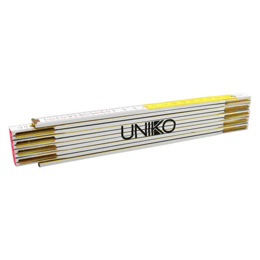 DOPPIO METRO 'UNIKO' colore bianco e giallo- 10 pezzi  - UNIKO