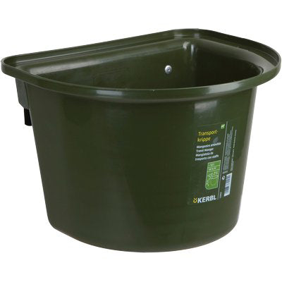 MANGIATOIA CAVALLI STACCIONATA PESANTE KERBL - PLASTICA/METALLO CM 39X32 H.CM 26