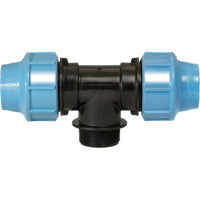 TEE A COMPRESSIONE FILETTO MASCHIO PN16 UNIDELTA - MM 16X1/2M- 5 pezzi