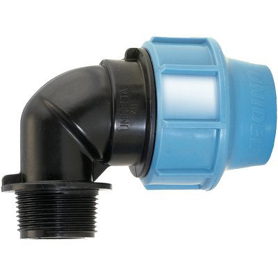 GOMITO A COMPRESSIONE FIL MASCHIO PN16 UNIDELTA - MM 16X1/2M- 5 pezzi