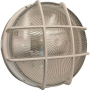 PLAFONIERA PPL + VETRO TONDA + GRIGLIA - BIANCO VOLT 230 W MAX 60 E27 CM 23 H.CM 11,2- 2 pezzi