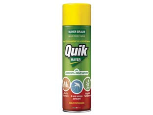 INSETTICIDA ZANZARE SPRAY QUIK MAYER- - ml.500 in bomboletta spray - 12 pezzi MAYER