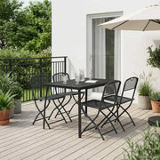 Set di Mobili da Esterno 5 pcs Antracite Ferro e Acciaio 3422896