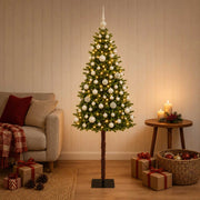 Albero di Natale Artificiale con Palline 120 cm 150 LED 3466083