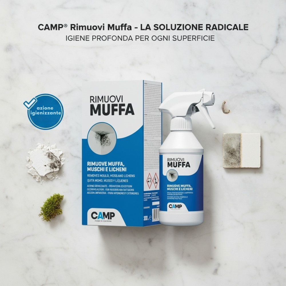 Kit 2 pezzi rimuovi muffa 300 ml pulitore igienizzante per interni e esterni