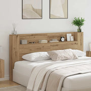 Testiera con lo scaffale Rovere artigianale 200 x 15 x 103,5 cm 3418697