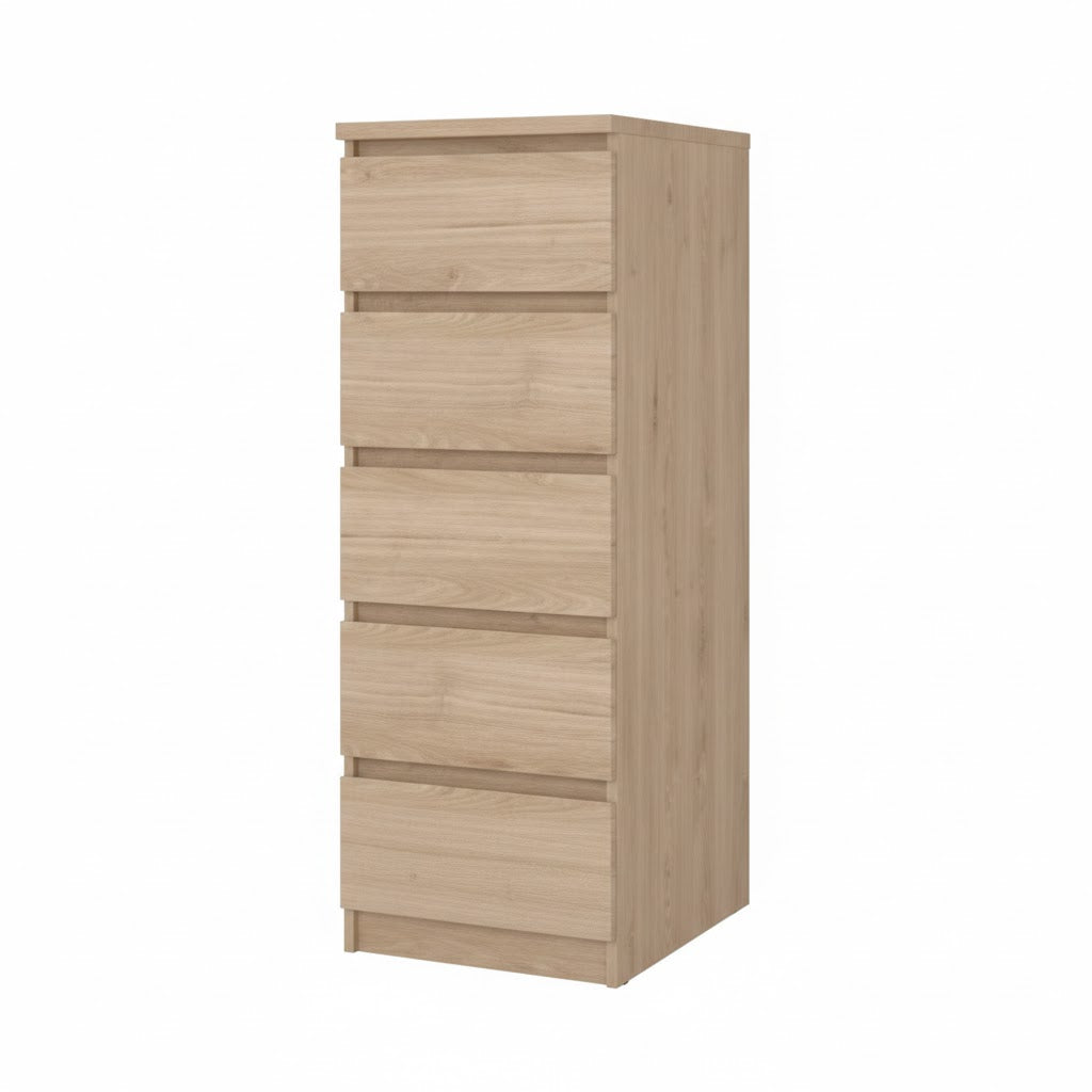 KIT CASSETTIERA NAIA 5 CASS 40X50X111CM ROVERE- 1,0 pz