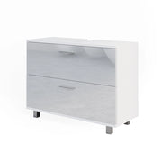 Vicco Mobile sottolavabo per bagno Bianco lucido 33 x 60.8 cm